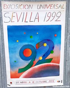 Carteles de turismo: Cartel Expo 92 Sevilla